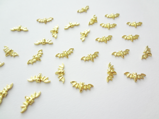 9x4mm 3D Gold Bat