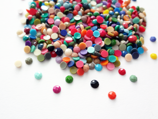 2.5mm Mixed Colors Acrylic Rhinestones