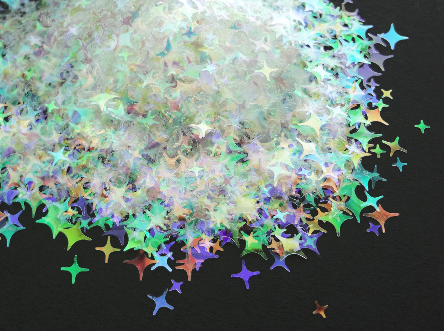 Holographic Gold Stars Shape Glitter 2mm Stars, Tiny Star Glitter 